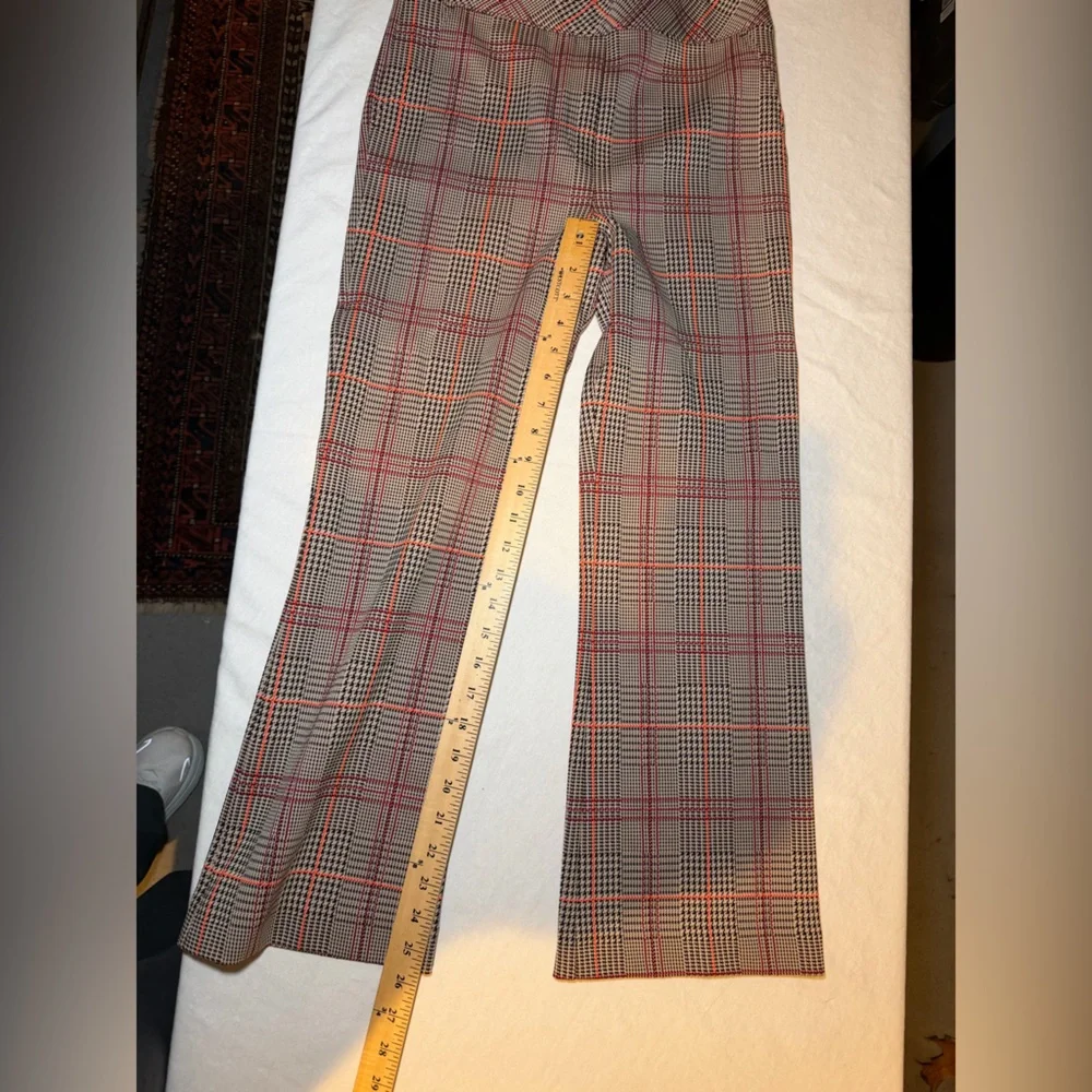 SPANX Red and‎ Black Plaid Trousers